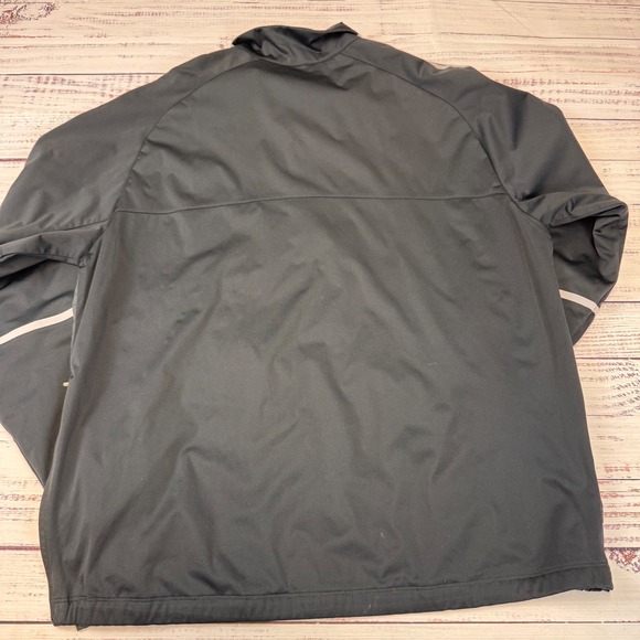 NIKE GOLF Mens Pullover Windbreaker Jacket Quarter Zip Side Zip Black XL - Picture 6 of 6